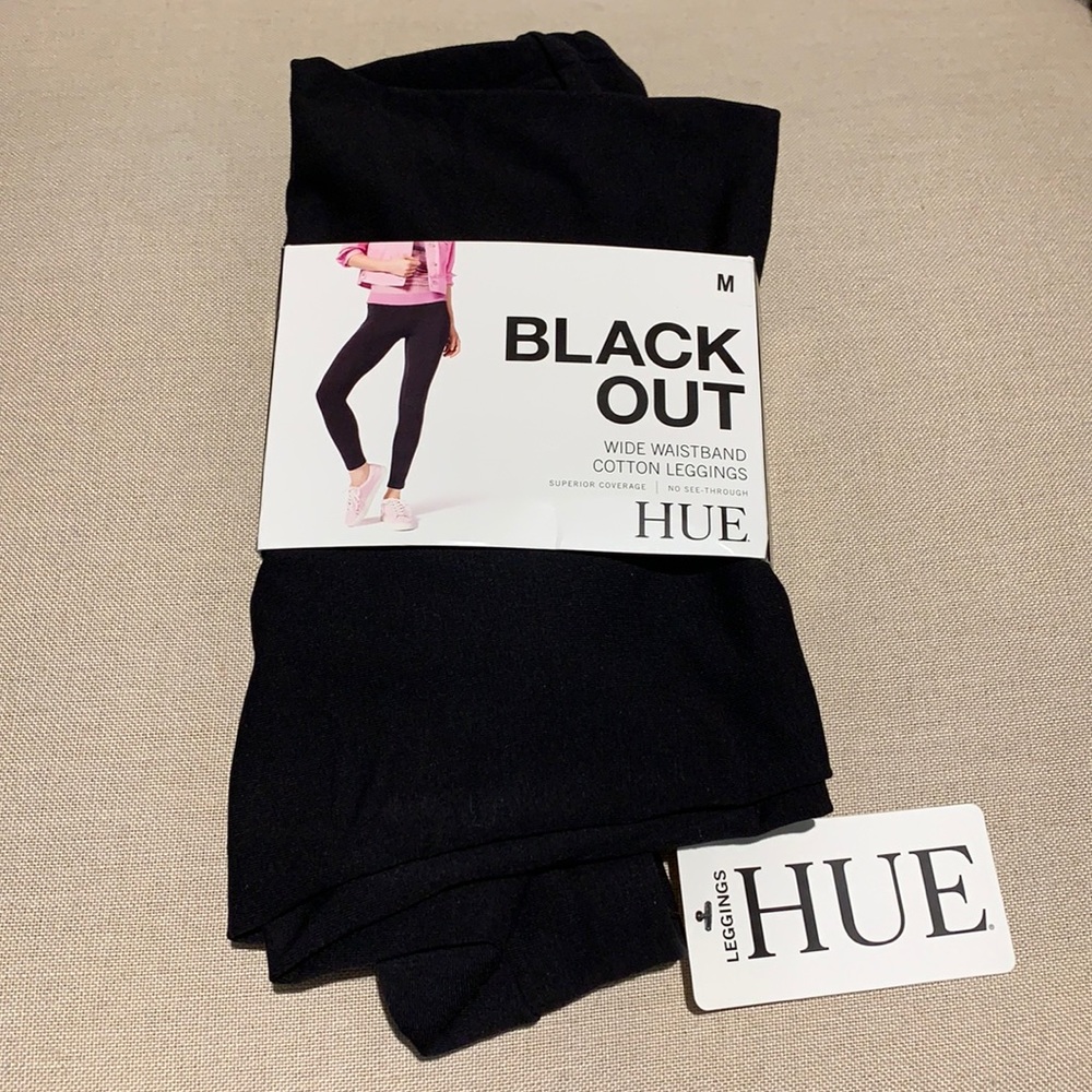 Black Out Wide Waistband Cotton Leggings Women’s